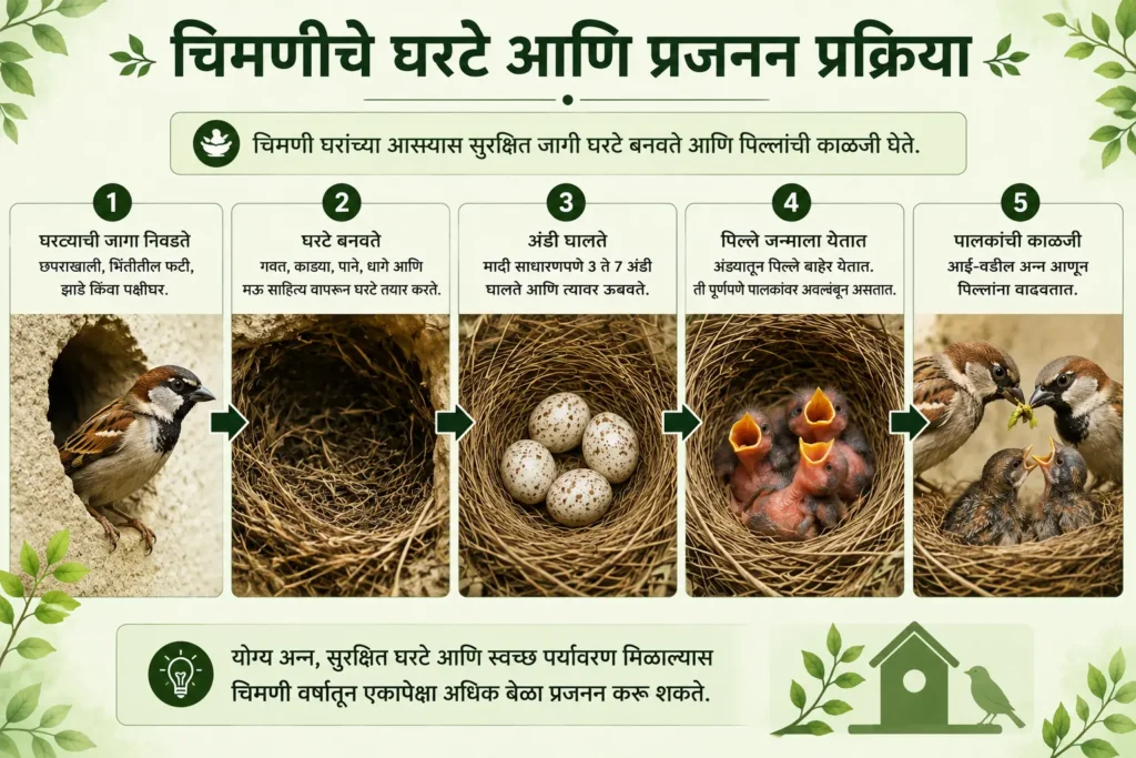 चिमणीचे प्रजनन