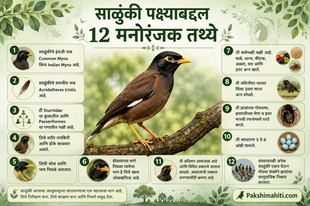 साळुंकीबद्दल 12 मनोरंजक तथ्ये