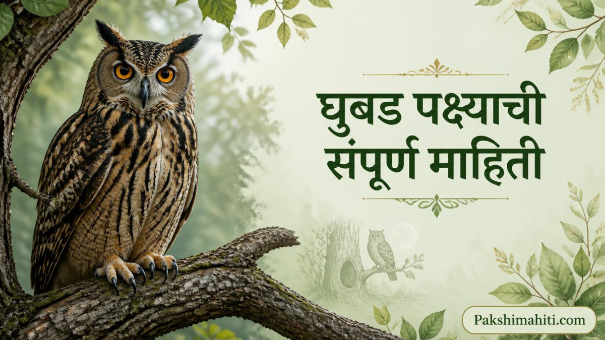 घुबड पक्ष्याची संपूर्ण माहिती Owl Bird Information In Marathi