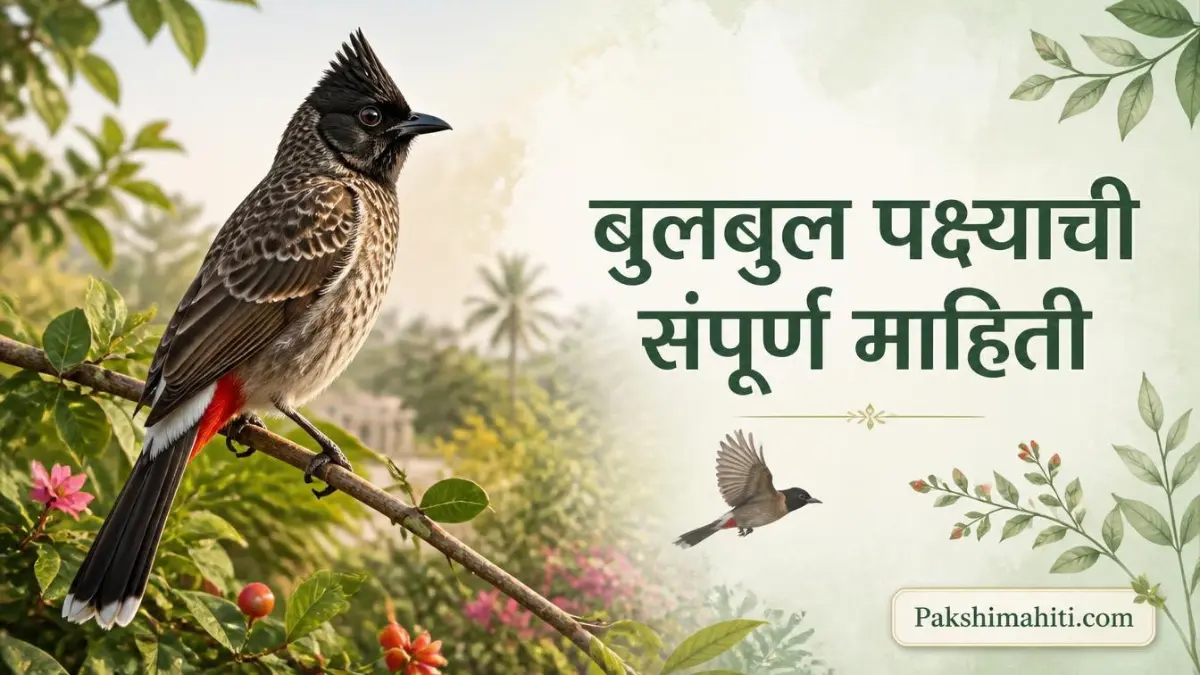 Red-vented Bulbul bird sitting on a branch in an Indian garden
